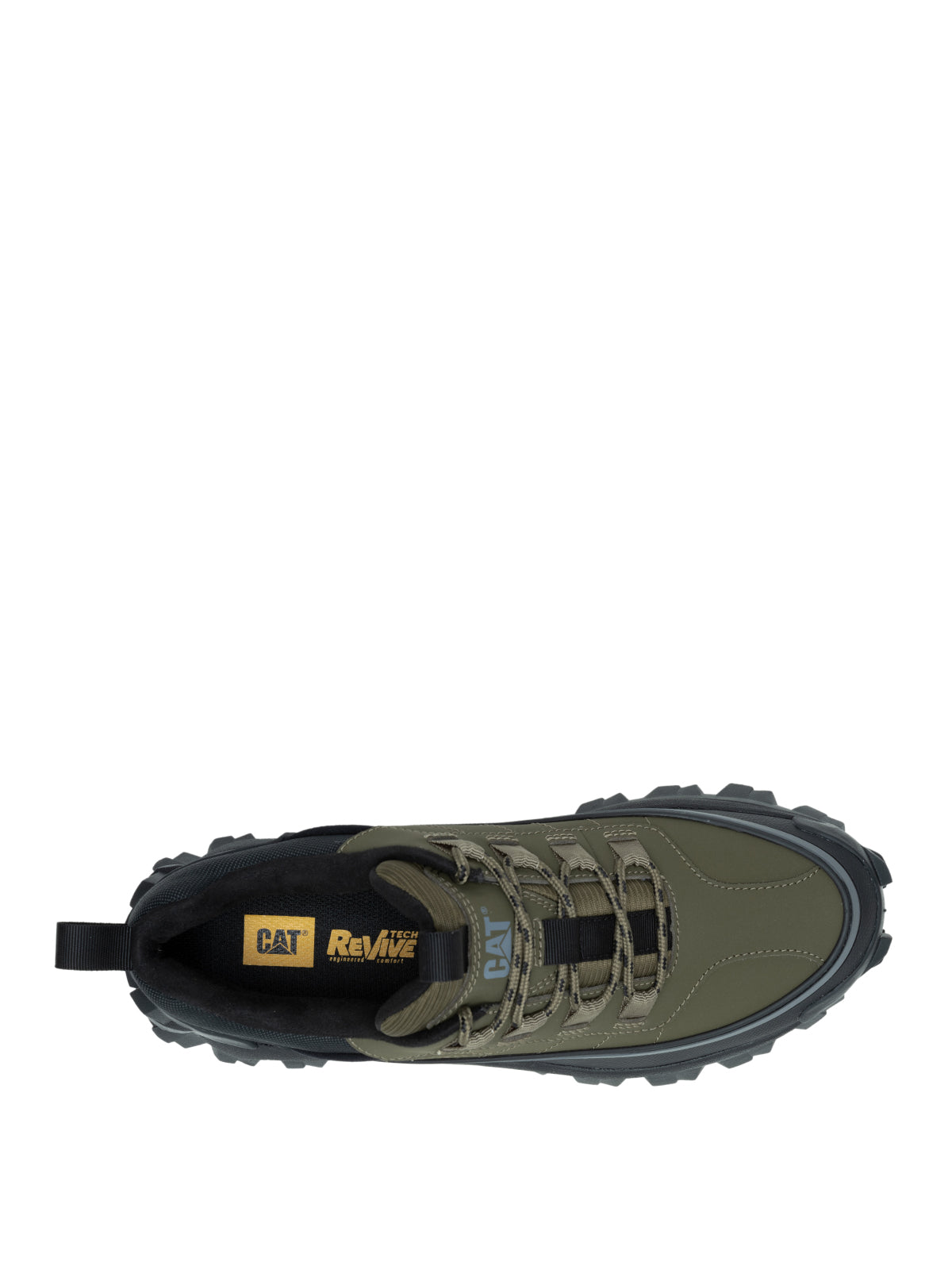 Zapatilla Casual Mujer Intruder Galosh 2.0 Lo Waterproof Verde Oliva Cat