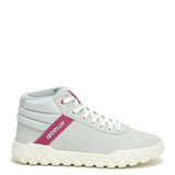 Zapatilla Con Caña Gamuza Mujer Hex + Mid Gris Claro Cat