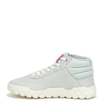 Zapatilla Con Caña Gamuza Mujer Hex + Mid Gris Claro Cat