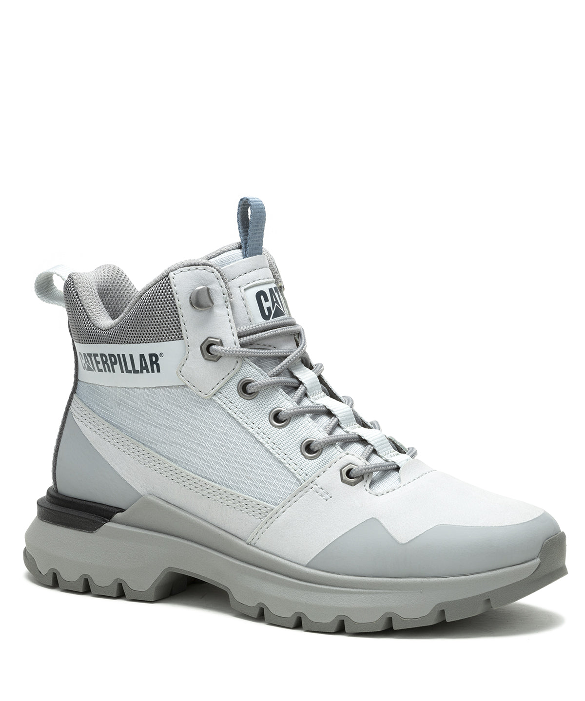 Zapatilla Con Caña Casual Mujer Colorado Sneaker Gris Cat