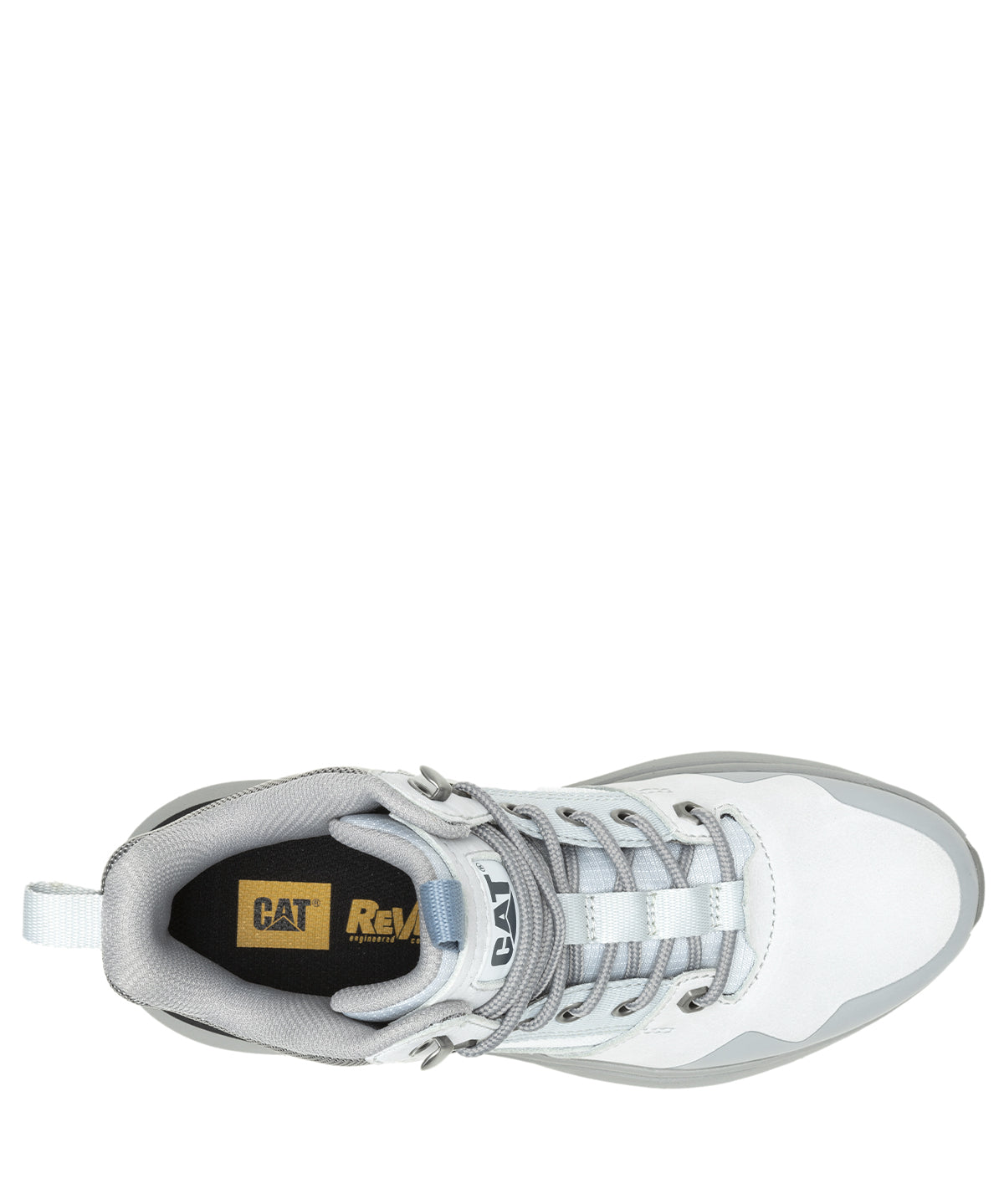 Zapatilla Con Caña Casual Mujer Colorado Sneaker Gris Cat