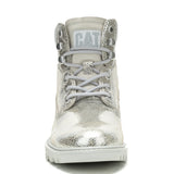 Botín Cuero Mujer Colorado Womens Metalizado Cat