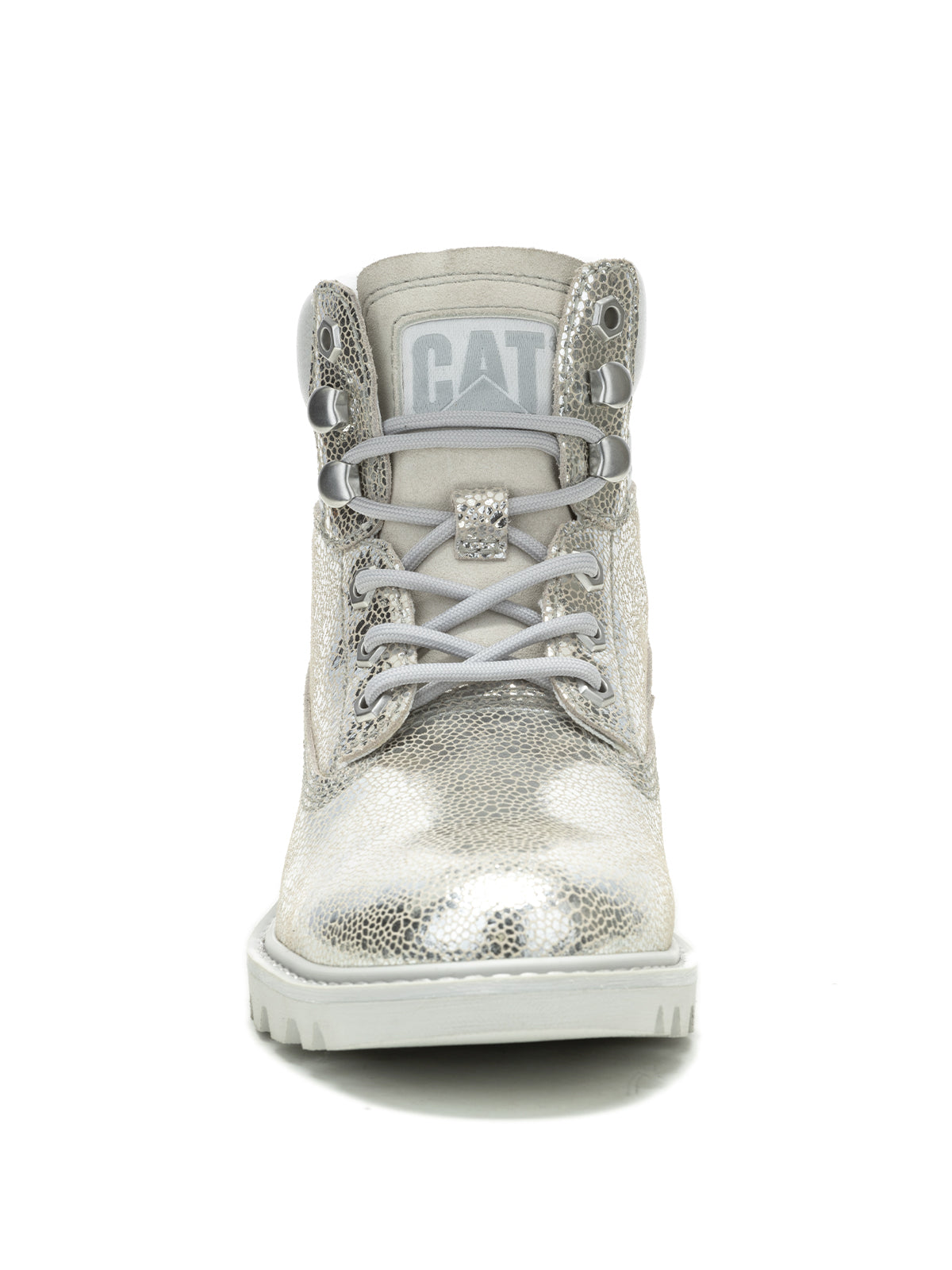 Botín Cuero Mujer Colorado Womens Metalizado Cat