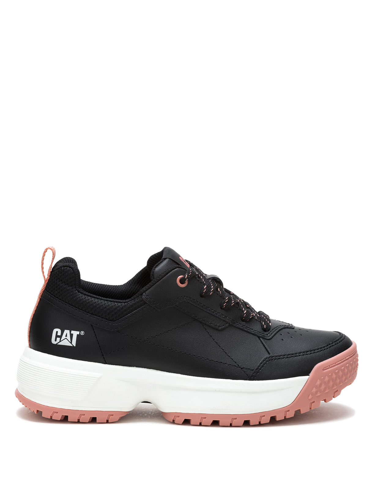 Zapatilla Cuero Mujer Flame Negro Cat