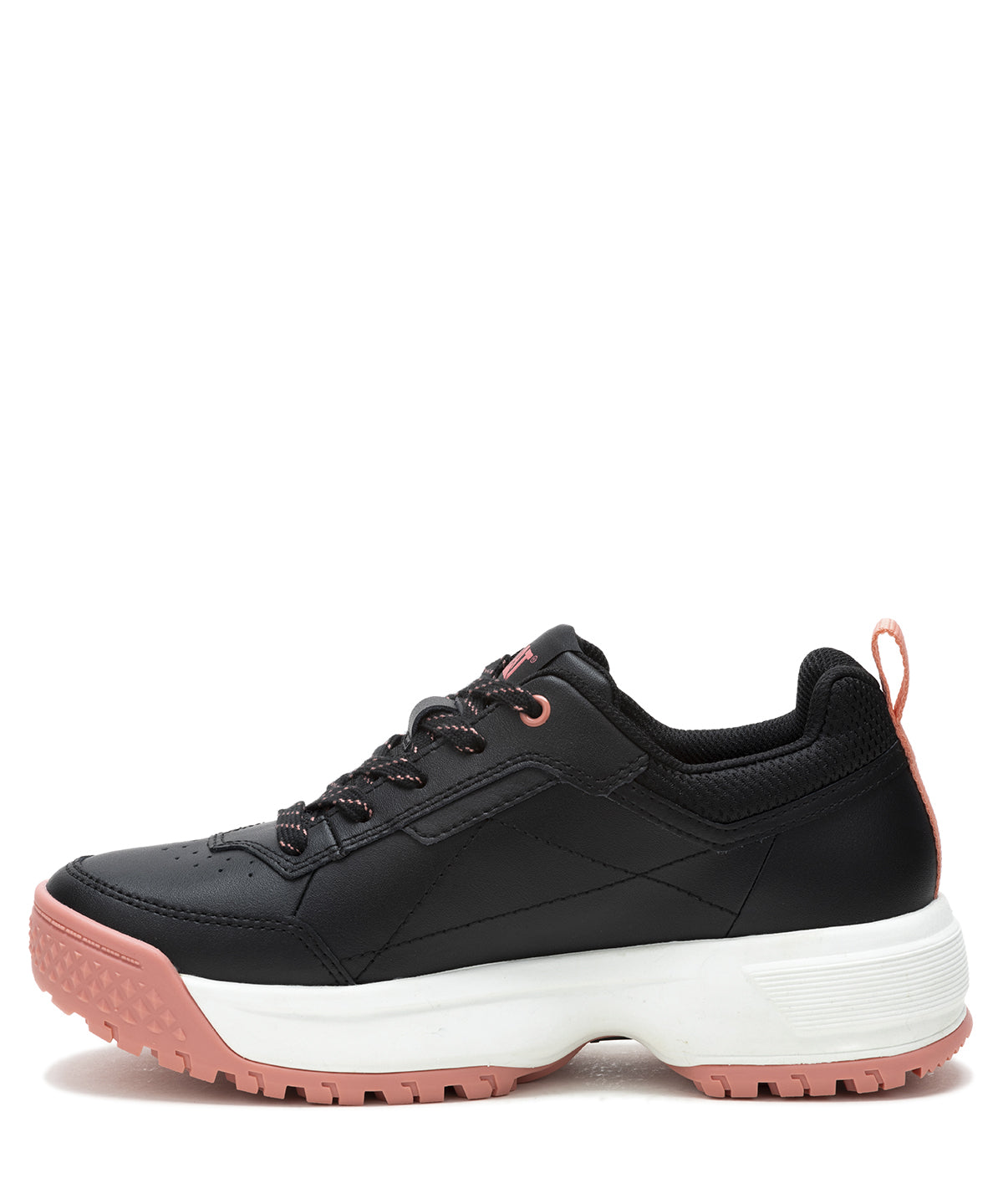 Zapatilla Cuero Mujer Flame Negro Cat