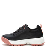Zapatilla Cuero Mujer Flame Negro Cat