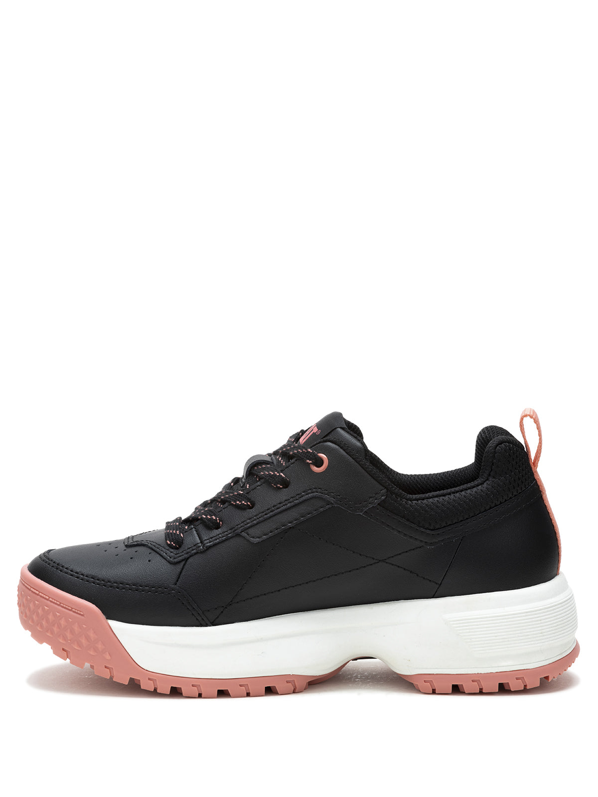Zapatilla Cuero Mujer Flame Negro Cat