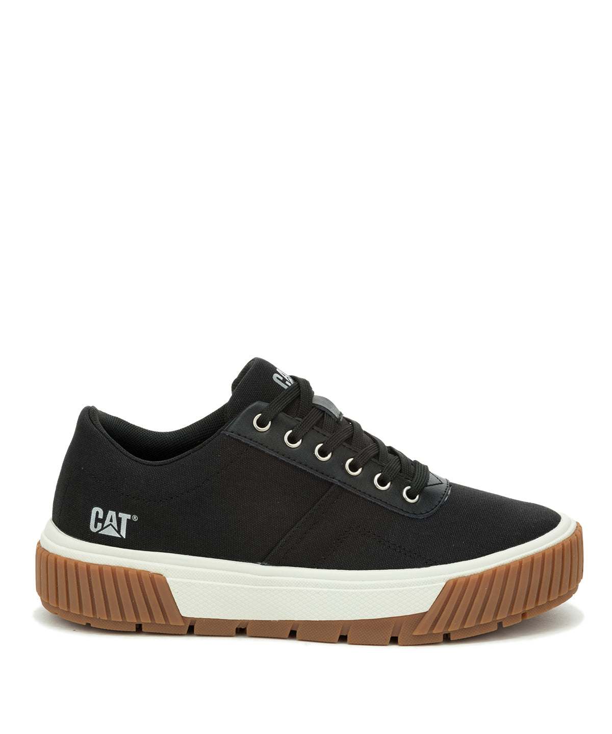 Zapatilla Casual Mujer Amp Canvas Negro Cat