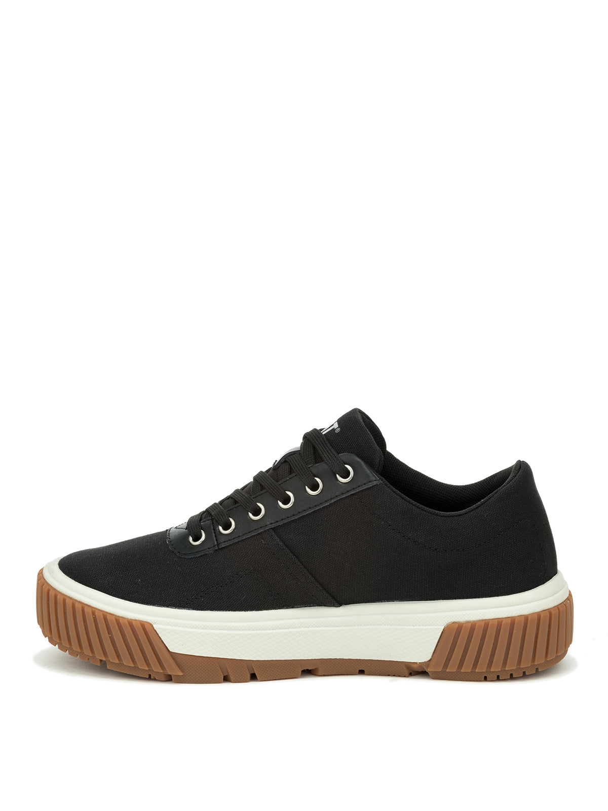 Zapatilla Casual Mujer Amp Canvas Negro Cat