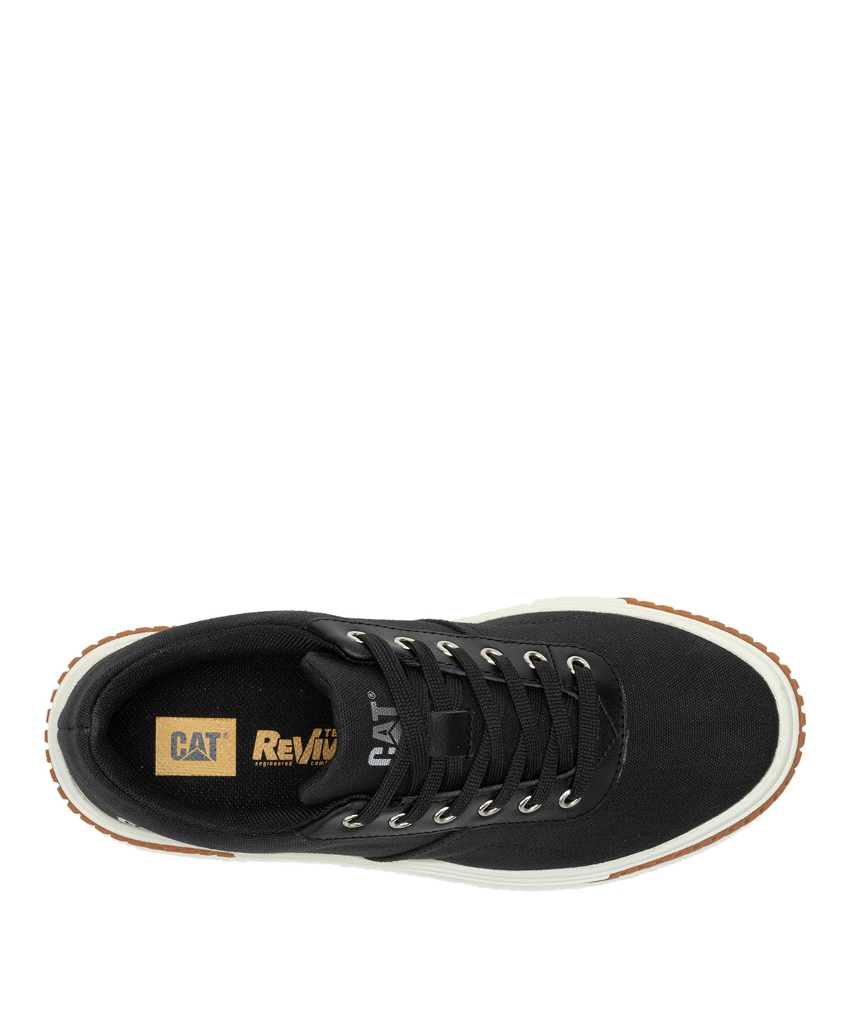 Zapatilla Casual Mujer Amp Canvas Negro Cat