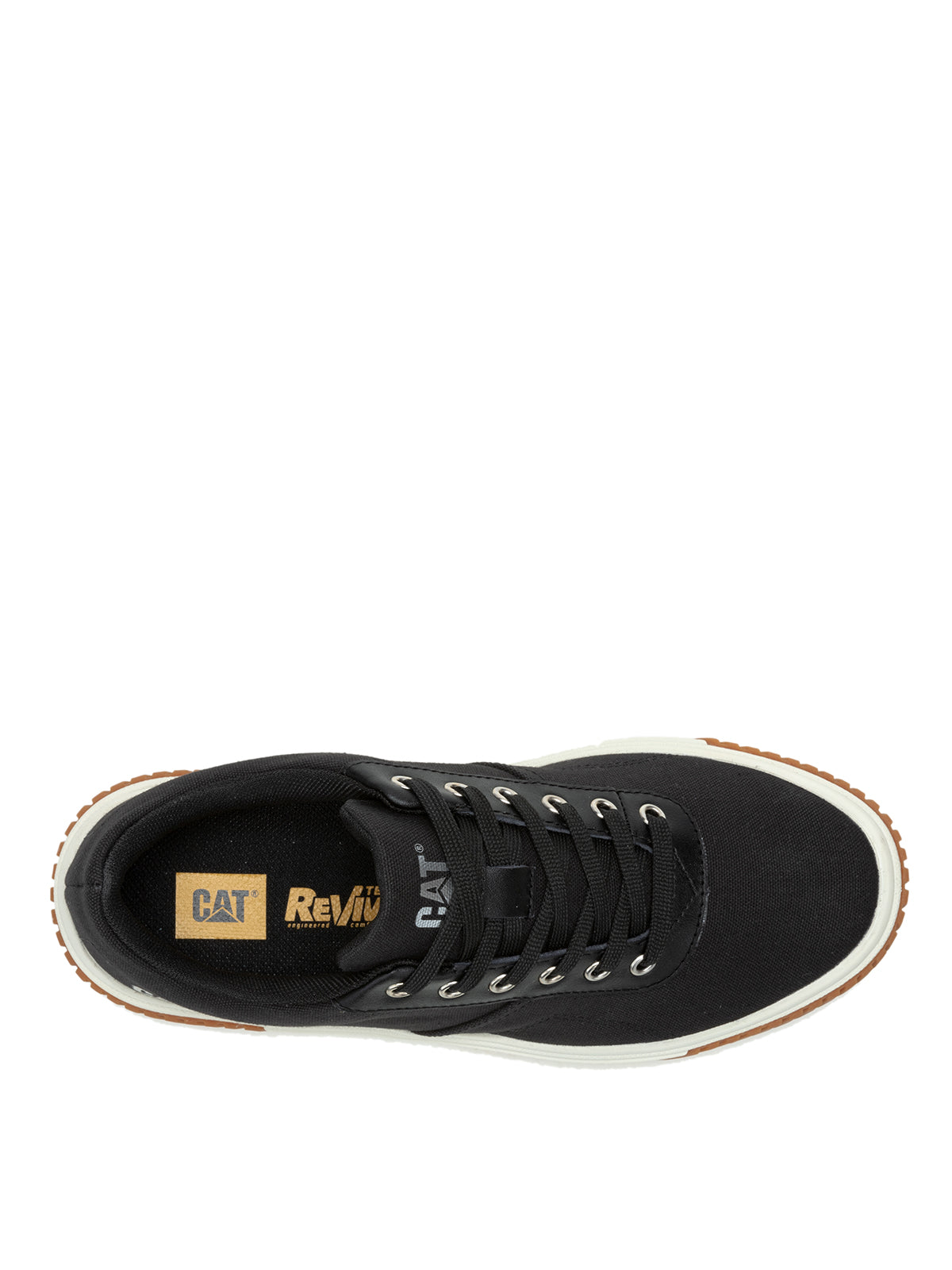 Zapatilla Casual Mujer Amp Canvas Negro Cat