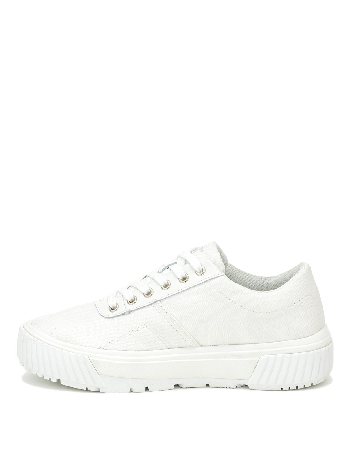 Zapatilla Casual Mujer Amp Canvas Blanco Cat