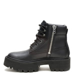 Botín Cuero Colorado Max 6 Zip Mujer Negro Cat