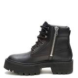 Botín Cuero Colorado Max 6 Zip Mujer Negro Cat