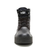 Botín Cuero Colorado Max 6 Zip Mujer Negro Cat