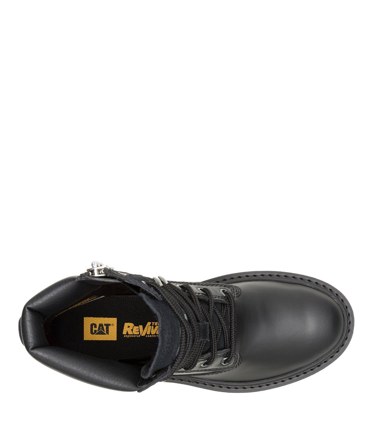 Botín Cuero Colorado Max 6 Zip Mujer Negro Cat