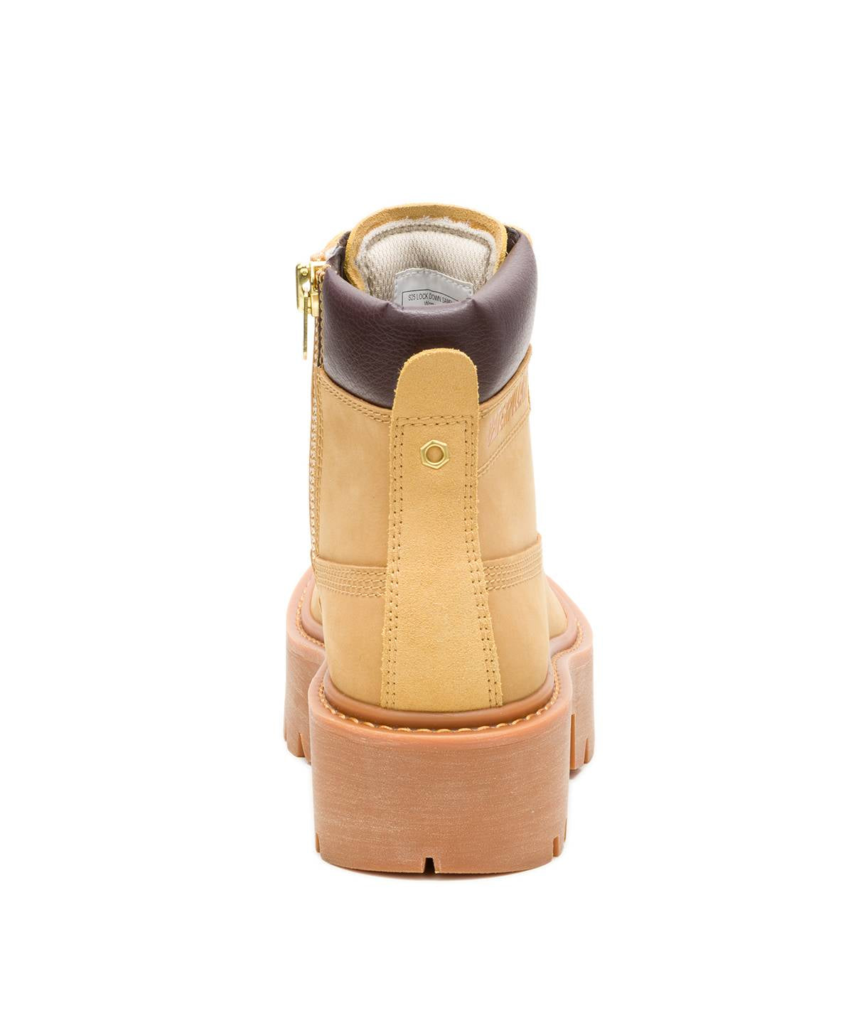 Botín Cuero Colorado Max 6 Zip Mujer Café Claro Cat