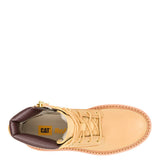 Botín Cuero Colorado Max 6 Zip Mujer Café Claro Cat