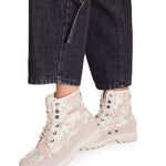 Botín Canvas Mujer Colorado Beige/Floral Cat