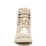 Botín Canvas Mujer Colorado Beige/Floral Cat