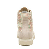 Botín Canvas Mujer Colorado Beige/Floral Cat