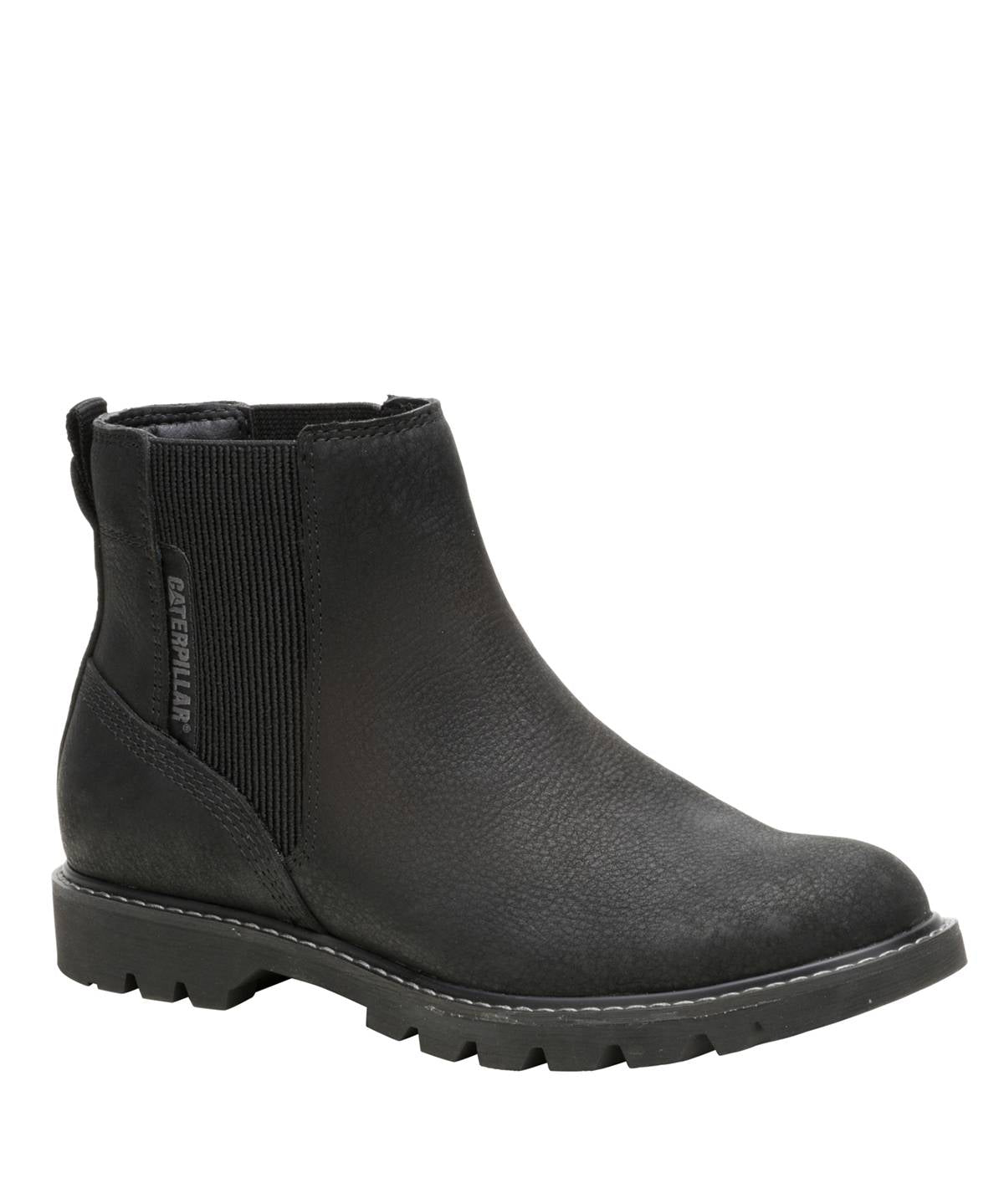 Botín Cuero Mujer Colorado Chelsea Negro Cat