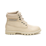 Botín Cuero Colorado Mujer Beige Cat