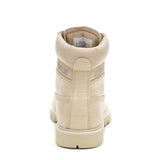 Botín Cuero Colorado Mujer Beige Cat