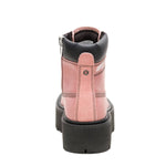 Botín Cuero Colorado Max 6 Zip Mujer Palo Rosa Cat