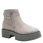 Botín Cuero Colorado Max Chelsea Mujer Gris Cat