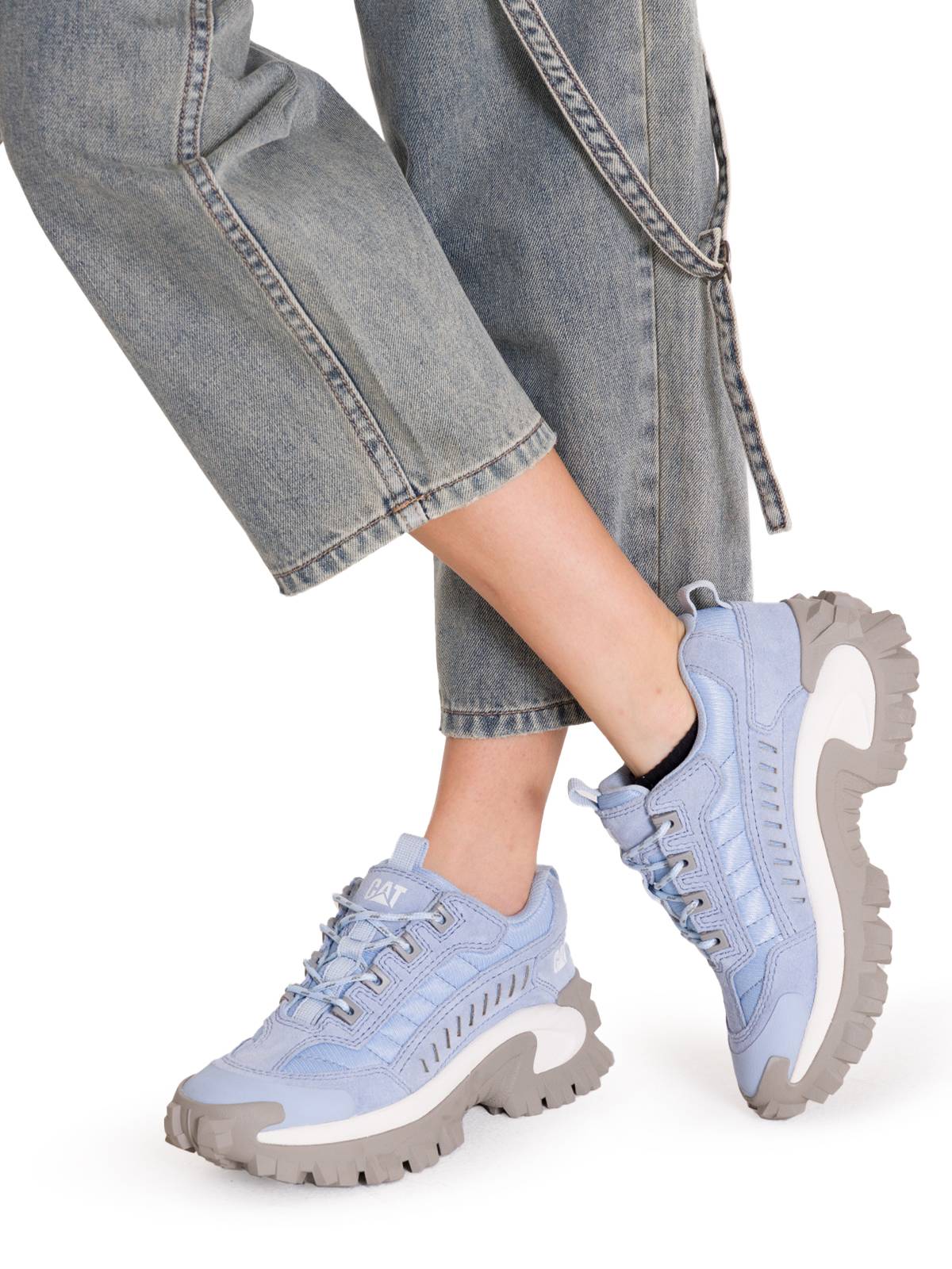 Zapatilla Casual Mujer Intruder Azul Claro Cat