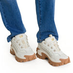Zapatilla Cuero Mujer Intruder Blanca Cat