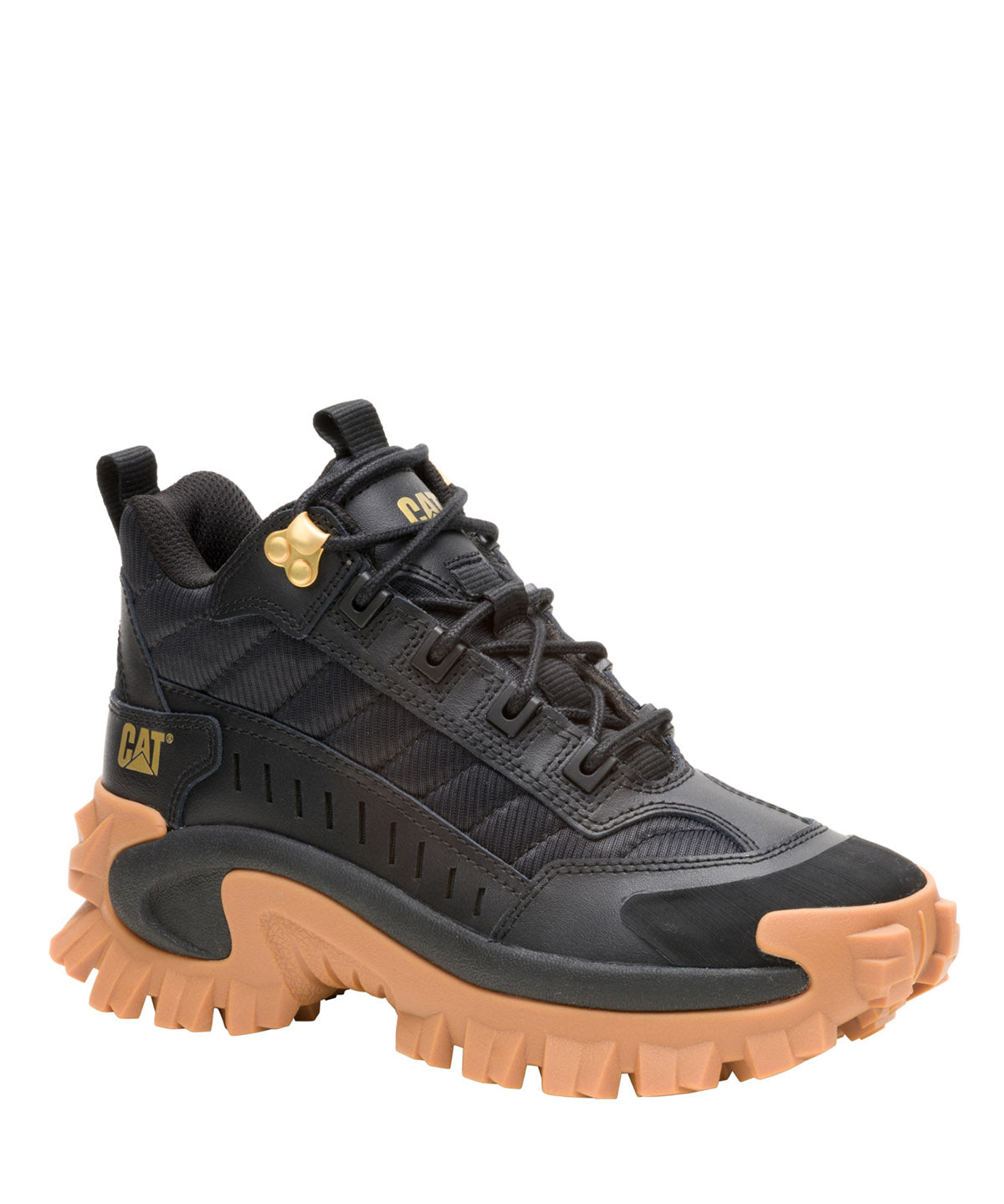 Zapatilla Con Caña Casual Mujer  Intruder Mid Negra/Beige Cat