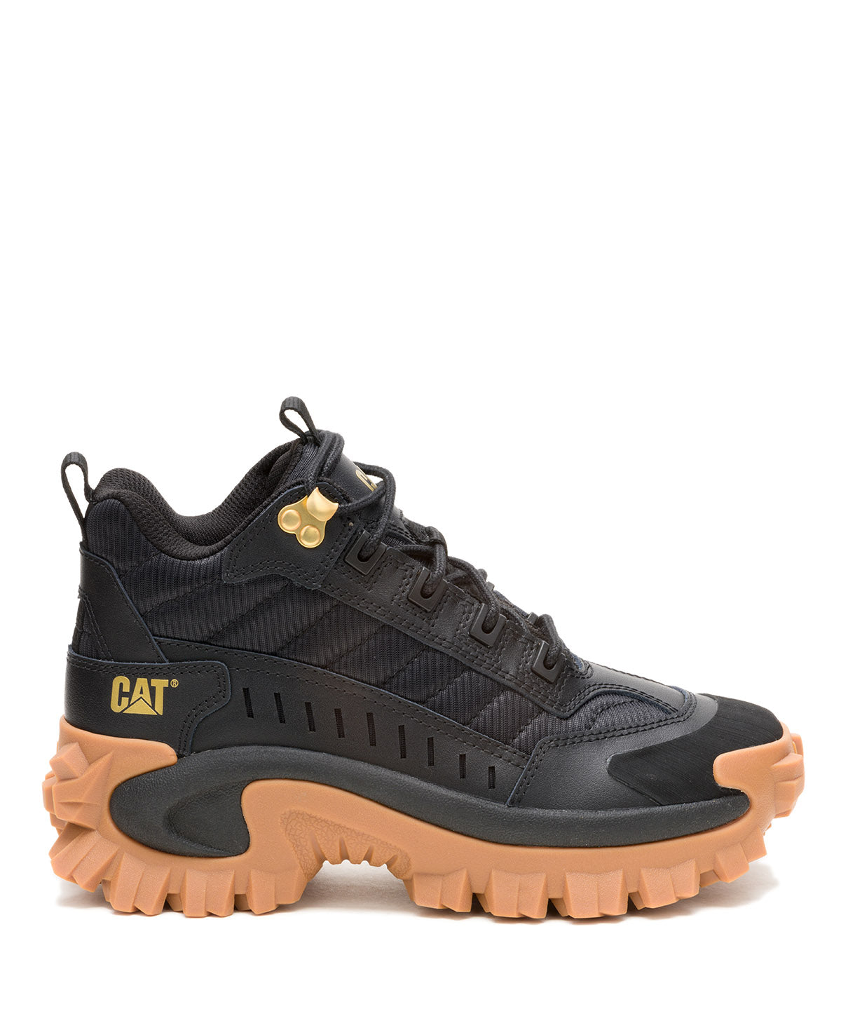 Zapatilla Con Caña Casual Mujer  Intruder Mid Negra/Beige Cat