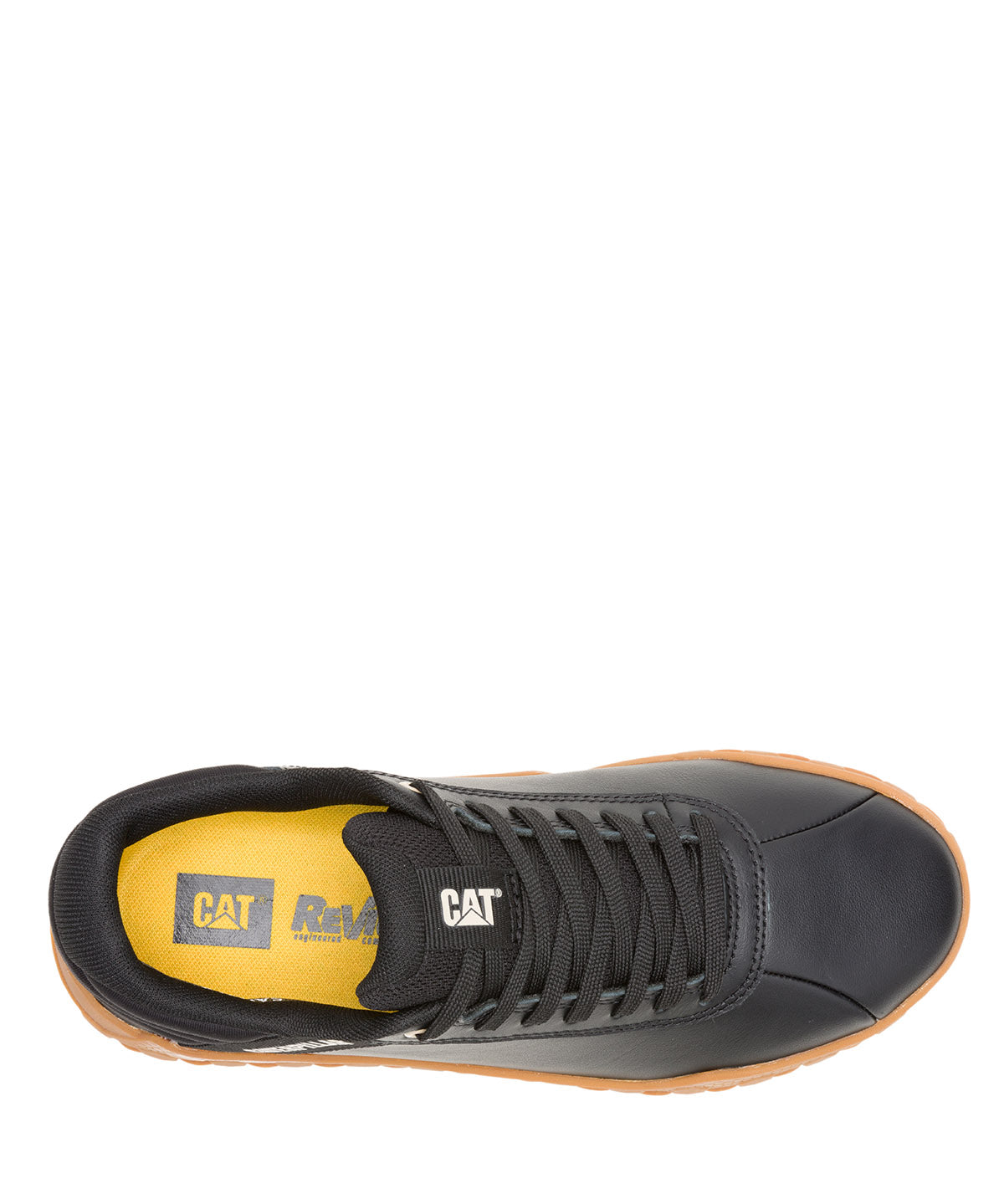 Zapatilla Cuero Mujer Hex + Negra Cat