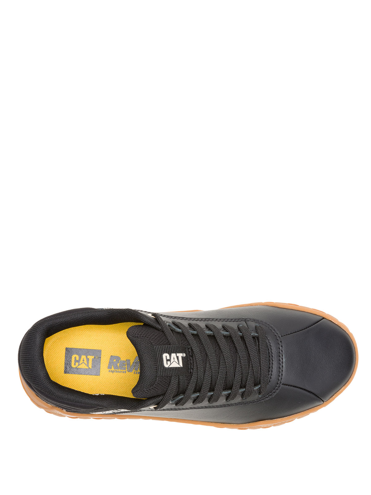 Zapatilla Cuero Mujer Hex + Negra Cat