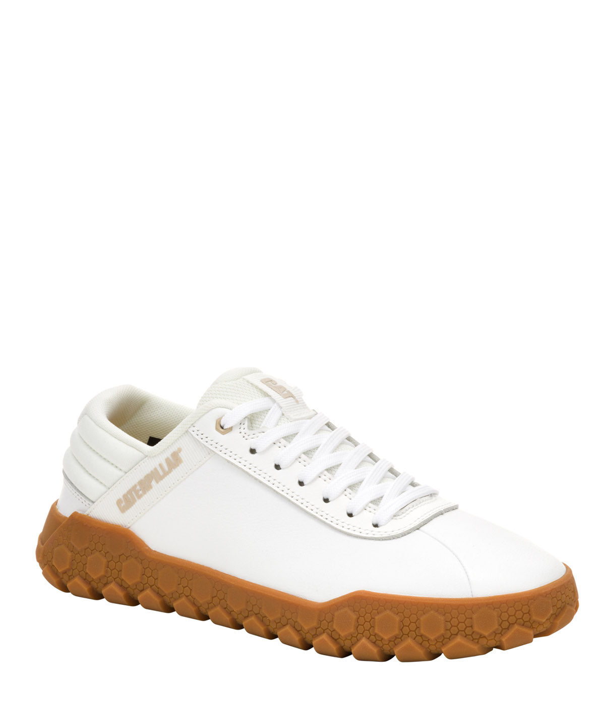 Zapatilla Cuero Mujer Hex + Blanca Cat