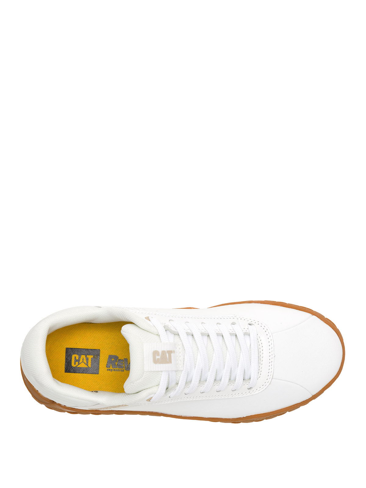 Zapatilla Cuero Mujer Hex + Blanca Cat