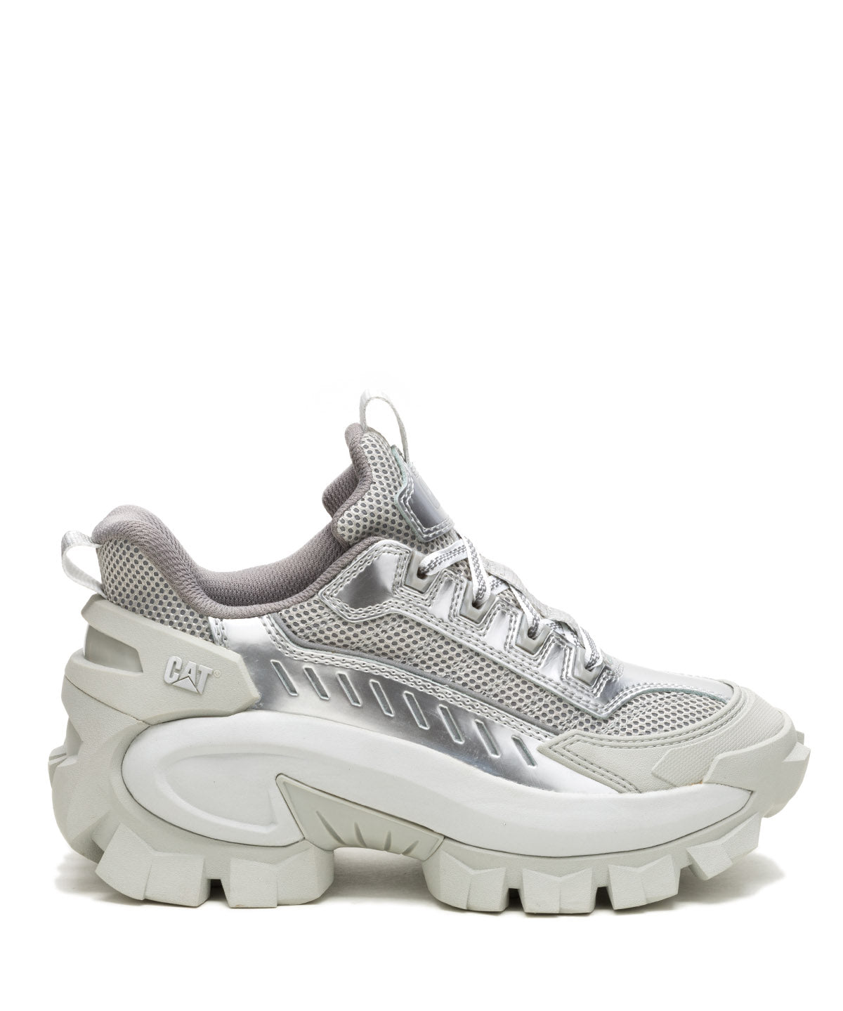 Zapatilla Casual Mujer Intruder Max Lace CH Plateada Cat