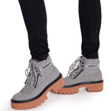 Botín Canvas Mujer Colorado Max 6 Gris Claro Mujer Cat