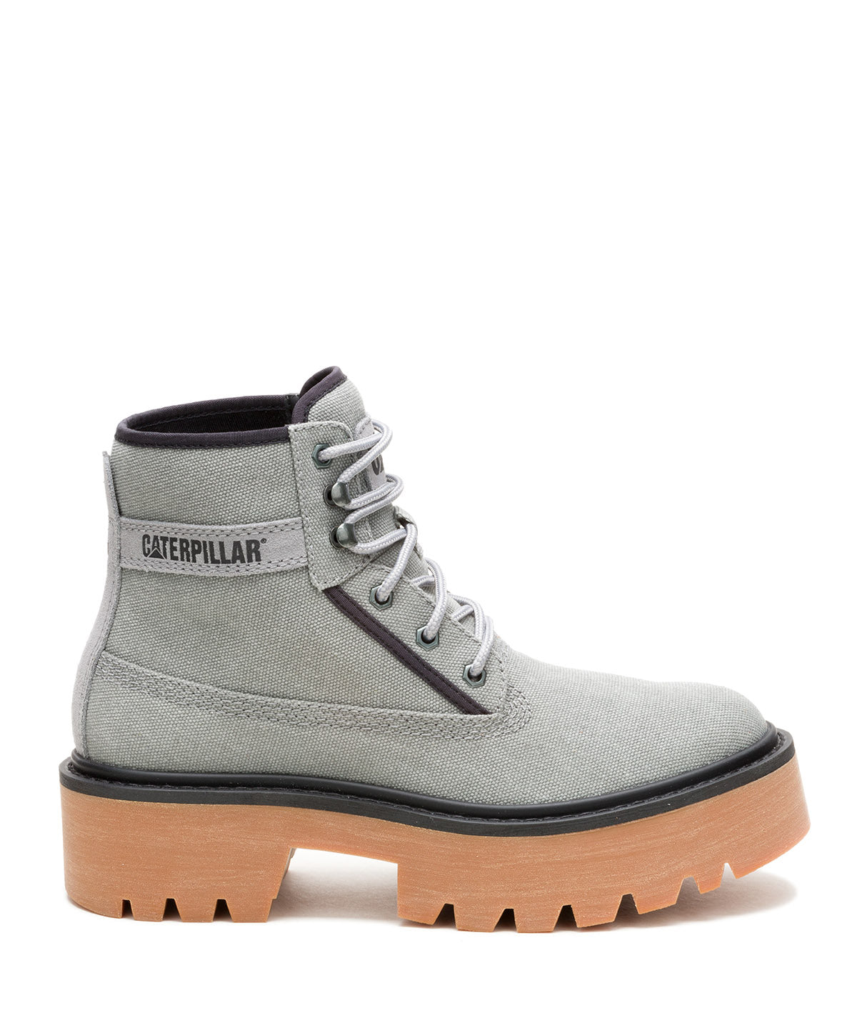 Botín Canvas Mujer Colorado Max 6 Gris Claro Mujer Cat