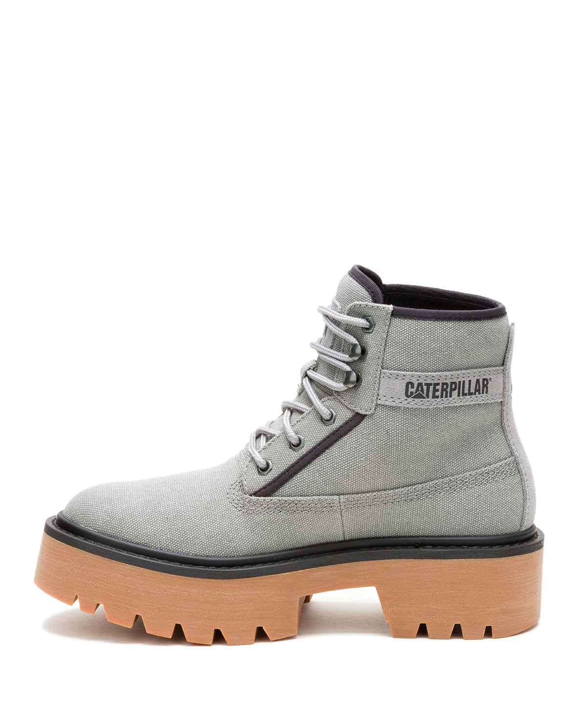 Botín Canvas Mujer Colorado Max 6 Gris Claro Mujer Cat