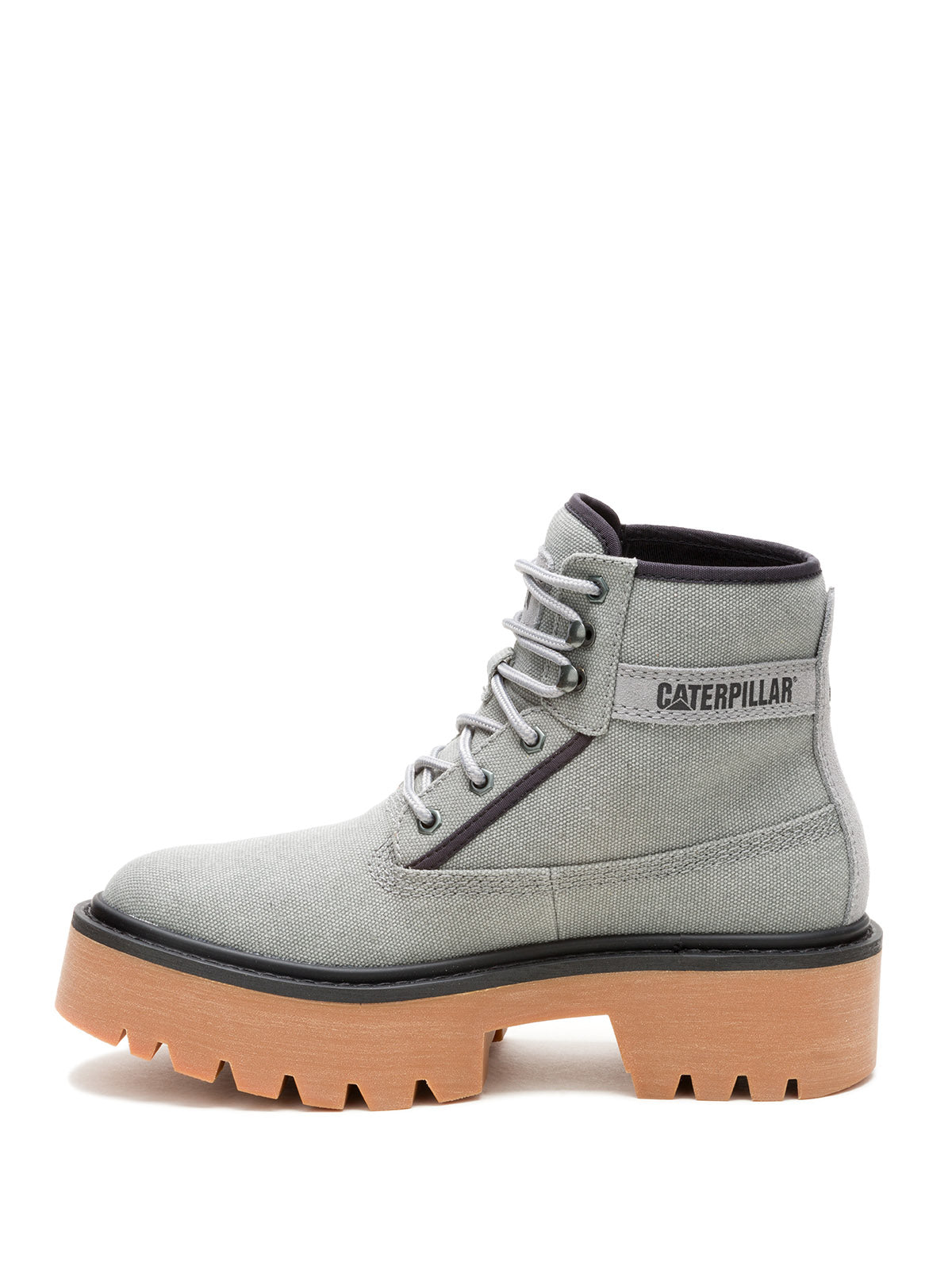 Botín Canvas Mujer Colorado Max 6 Gris Claro Mujer Cat