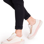 Zapatilla Casual Mujer Amp Canvas Blanco Cat