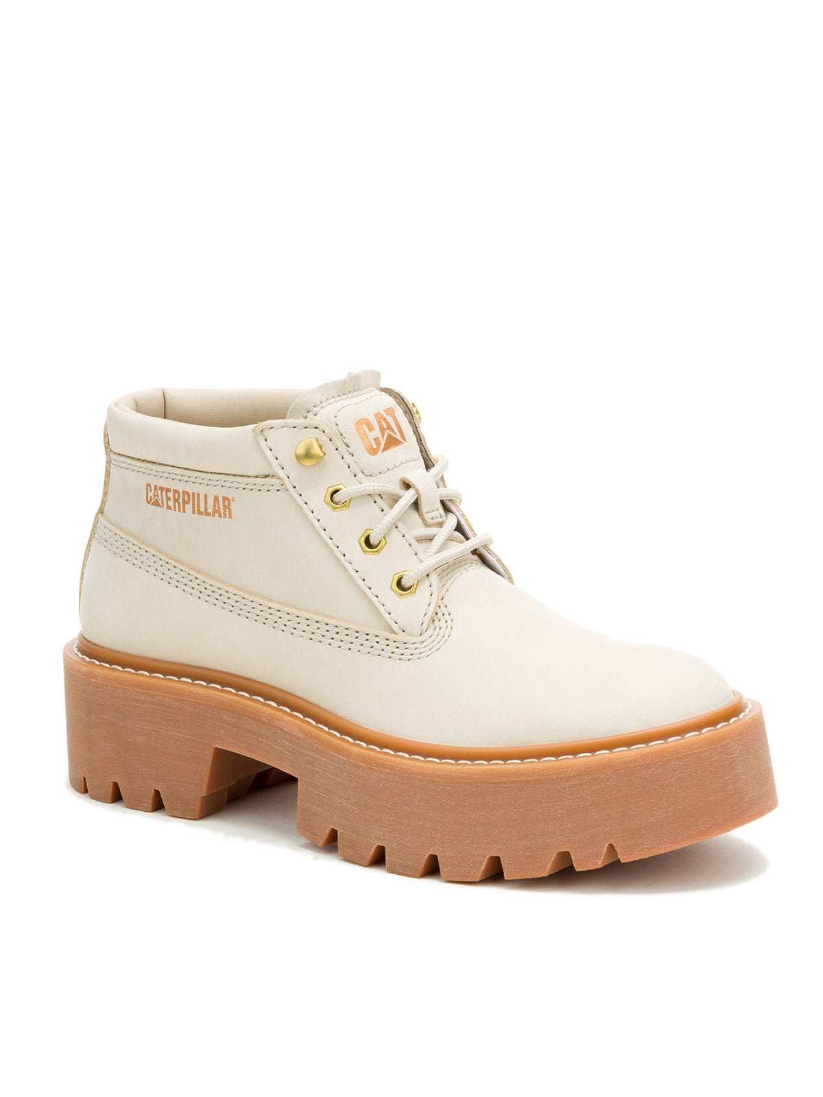 Botín Mujer Colorado Max Chukka Beige Cat