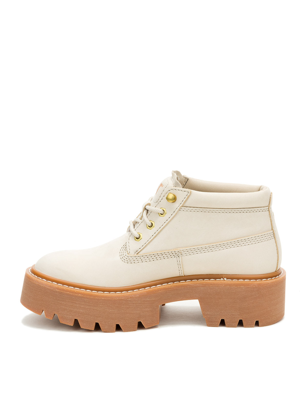 Botín Mujer Colorado Max Chukka Beige Cat