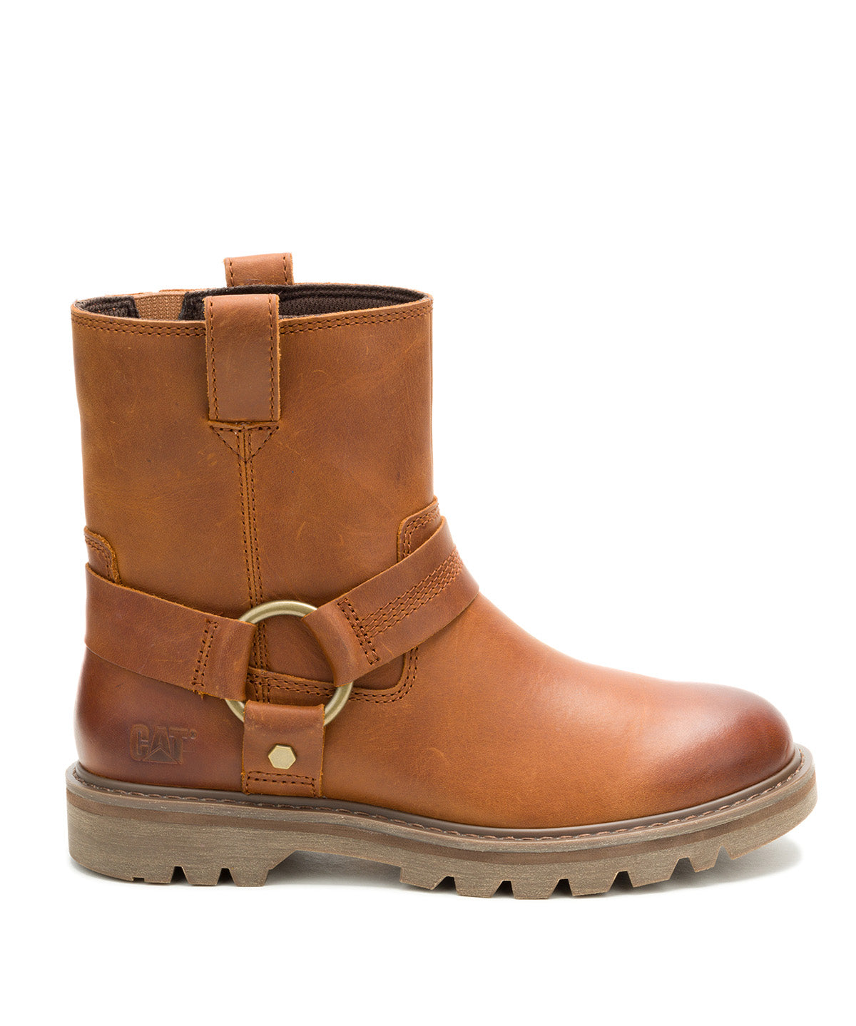 Bota de Cuero Mujer Grader Harness Café Cat