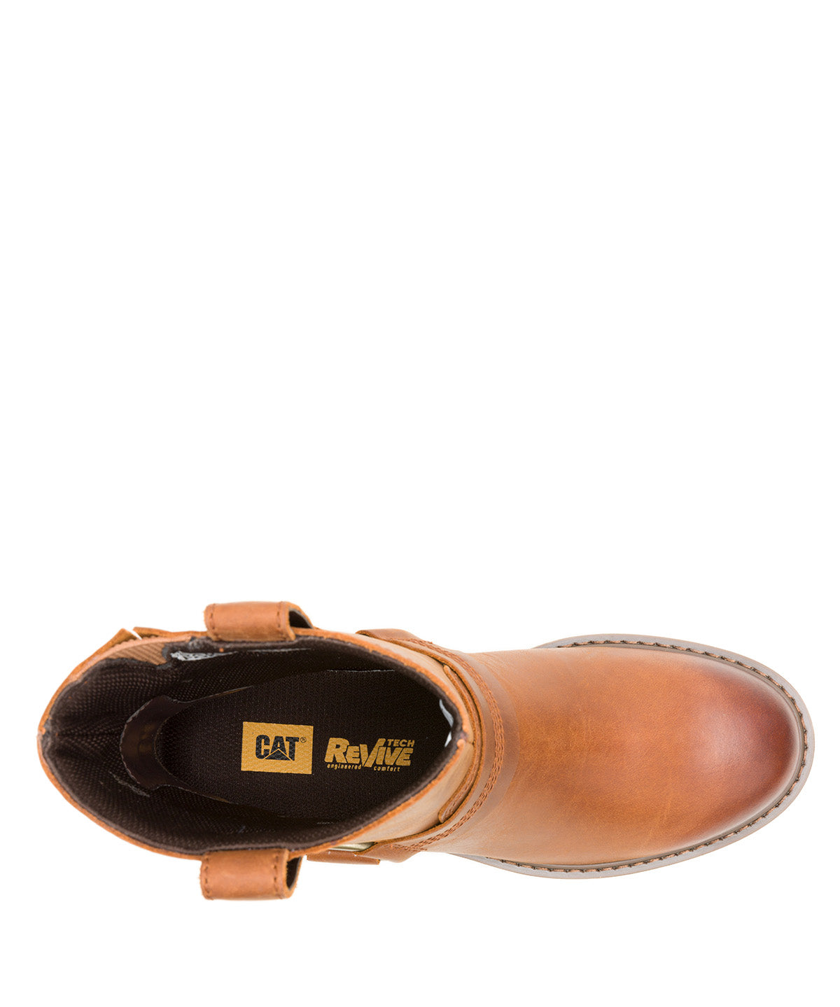 Bota de Cuero Mujer Grader Harness Café Cat