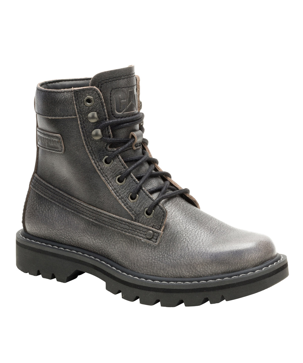 Botín de Cuero Mujer Colorado Grader Negro Cat