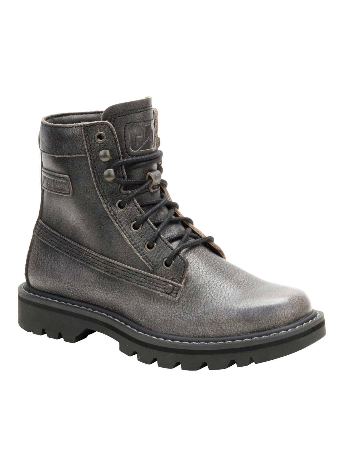 Botín de Cuero Mujer Colorado Grader Negro Cat